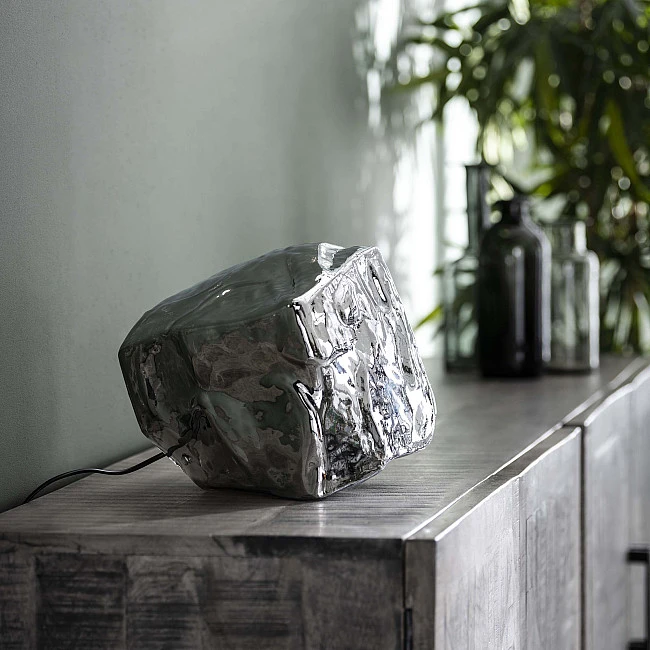 Stolová lampa 72-25 Rock 1L Chrome glass