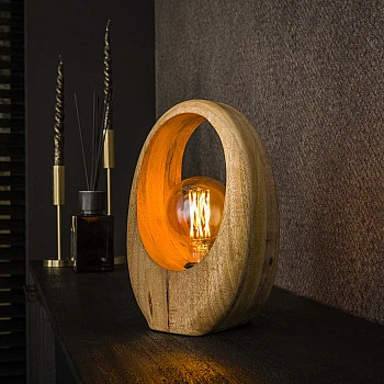 Stolová lampa 73-21 Arch 1L Drevo Mango