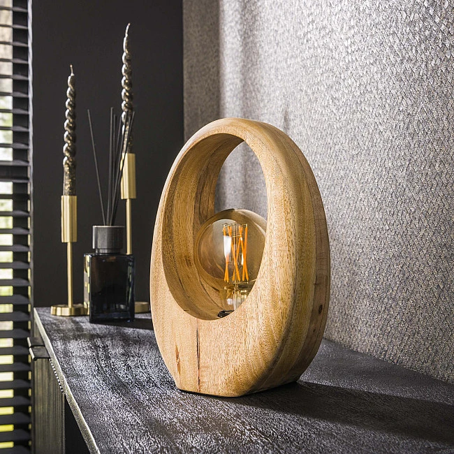 Stolová lampa 73-21 Arch 1L Drevo Mango