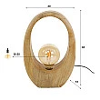 Stolová lampa 73-22 Arch 1L Drevo Mango