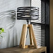 Stolová lampa 76-71 Twist 1L Drevo Mango
