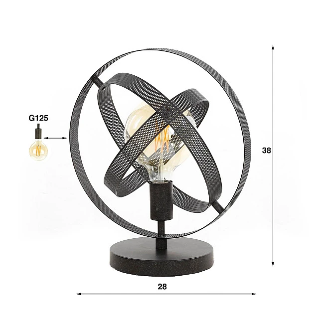 Stolová lampa 84-21 Cosmos 1L Artic Black
