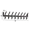 Vešiak 40-36 2x8 Hooks