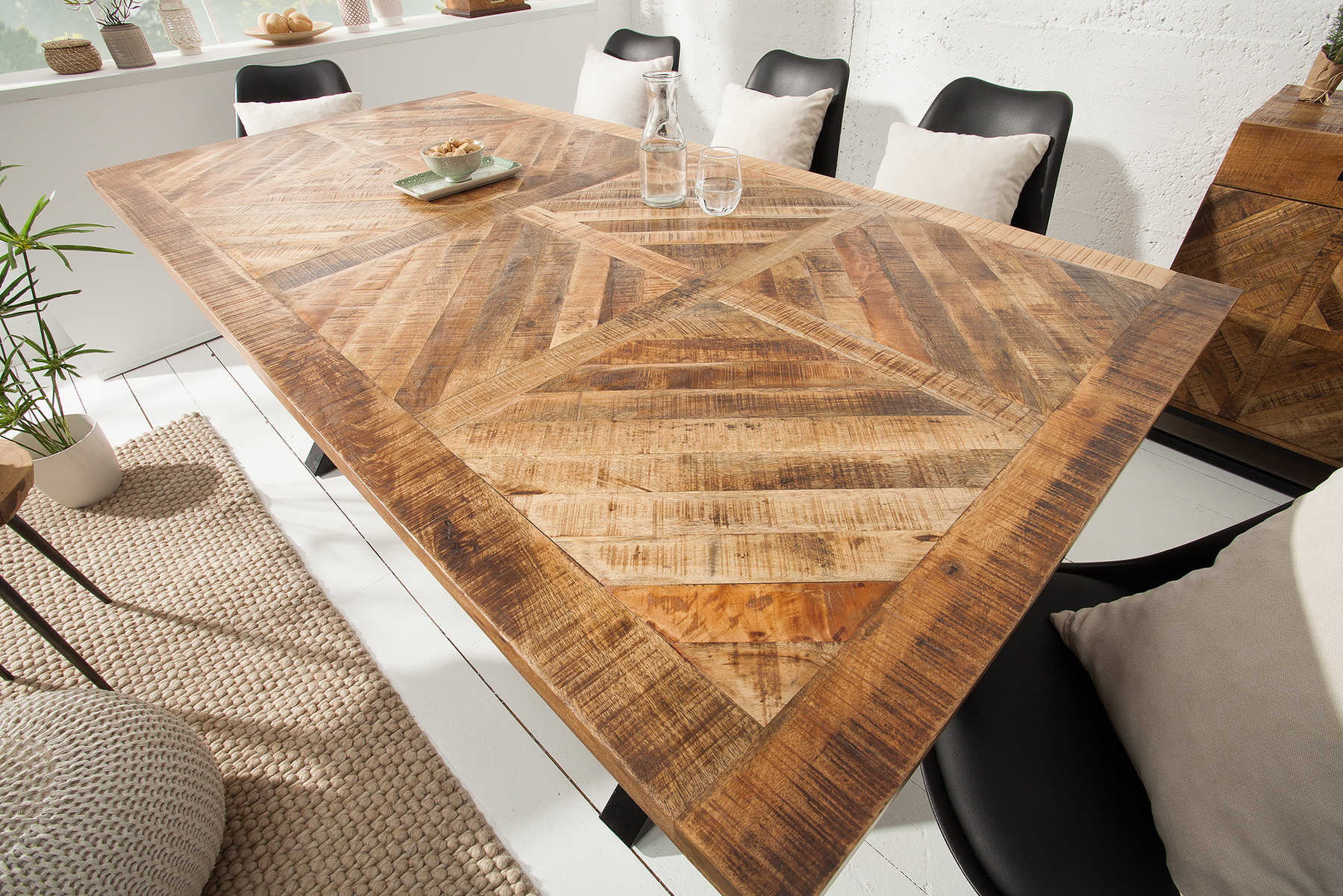Jedálenský stôl 39288 200x100cm Masív drevo Mango prírodné - PRODUKT JE SKLADOM U NÁS - 1Ks Jedálenský stôl 39288 200x100cm Masív drevo Mango prírodné - PRODUKT JE SKLADOM U NÁS - 1Ks
