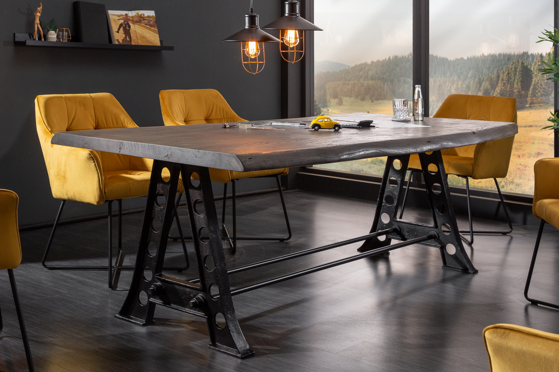 Jedálenský stôl 39756 220x100cm drevo Acacia Industrial Jedálenský stôl 39756 220x100cm drevo Acacia Industrial