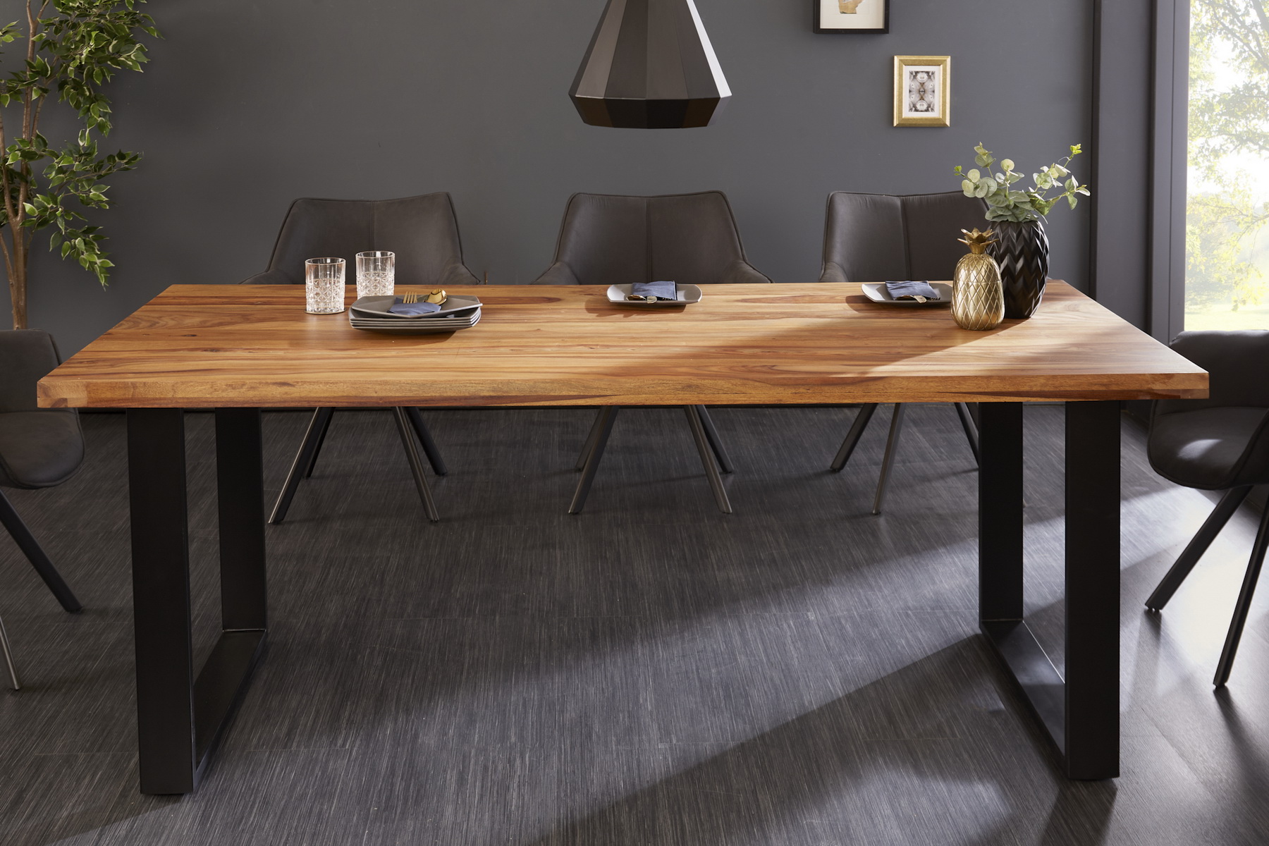 Jedálenský stôl 39868 160x90cm Masív drevo Palisander - PRODUKT JE SKLADOM - 1Ks Jedálenský stôl 39868 160x90cm Masív drevo Palisander - PRODUKT JE SKLADOM - 1Ks