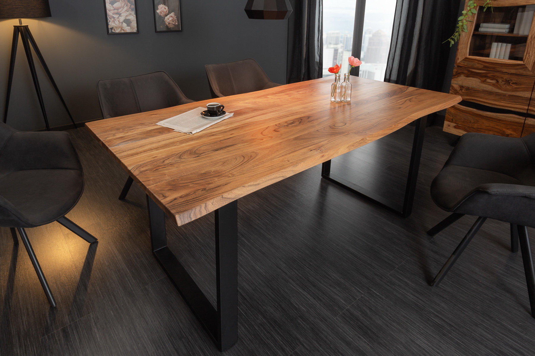 Jedálenský stôl 40048 180x90cm Masív drevo Divoká Acacia Jedálenský stôl 40048 180x90cm Masív drevo Divoká Acacia