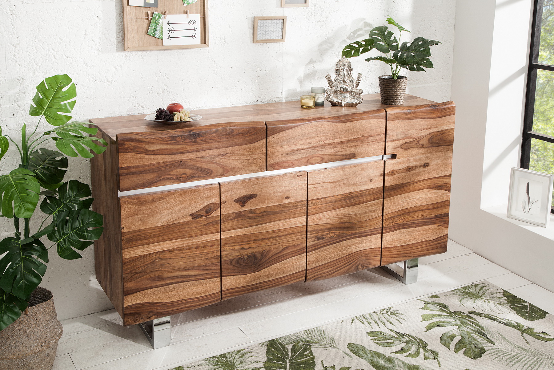 Komoda 38913 170cm Drevo Sheesham/Palisander Komoda 38913 170cm Drevo Sheesham/Palisander