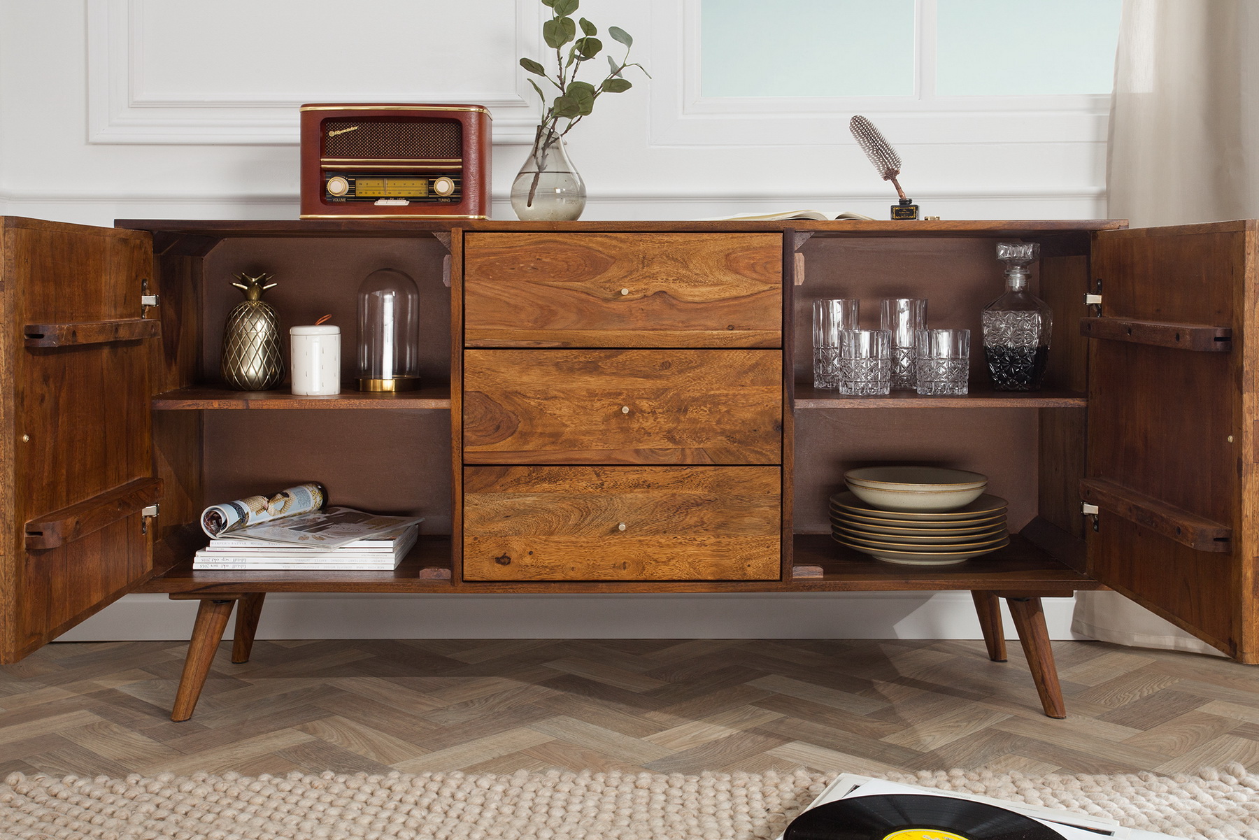 Komoda 39742 145cm Drevo Palisander Retro Komoda 39742 145cm Drevo Palisander Retro