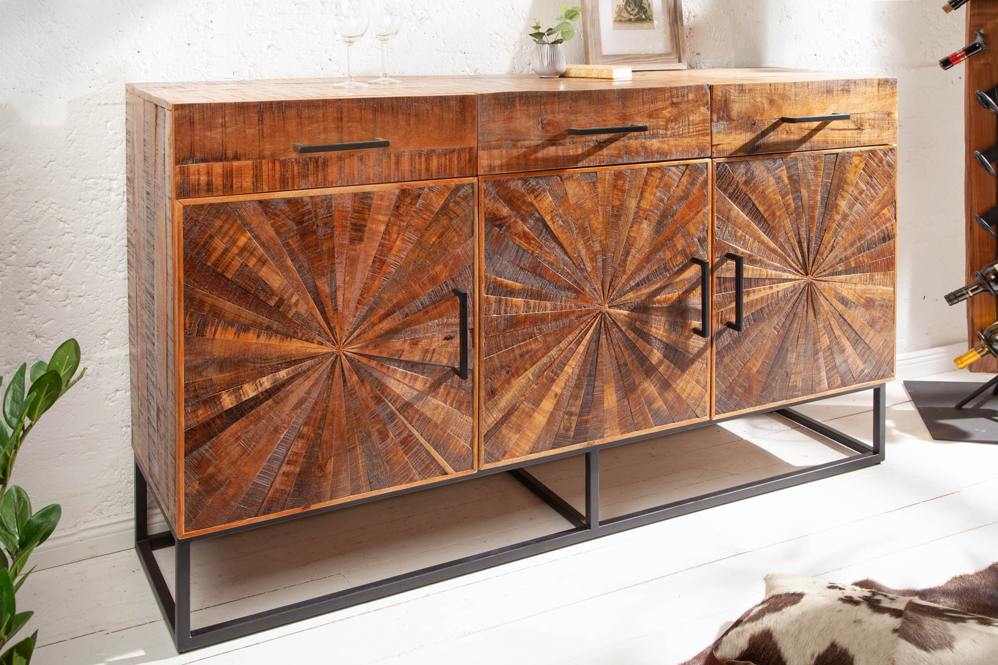 Komoda 40525 160cm Wood Art Drevo Mango Hnedá Komoda 40525 160cm Wood Art Drevo Mango Hnedá