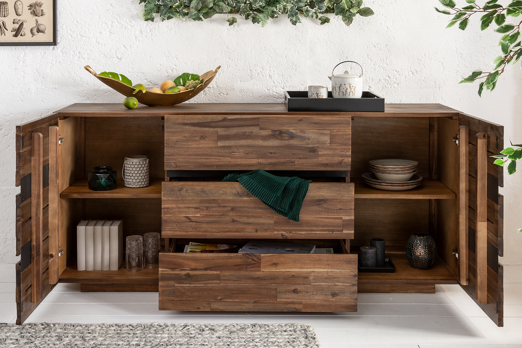 Komoda 40990 Wotan 170cm Drevo Acacia Komoda 40990 Wotan 170cm Drevo Acacia