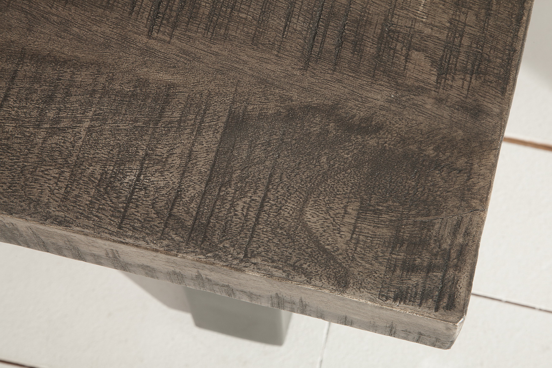 Konferenčný stôl 38661 100x60cm Drevo Mango šedý