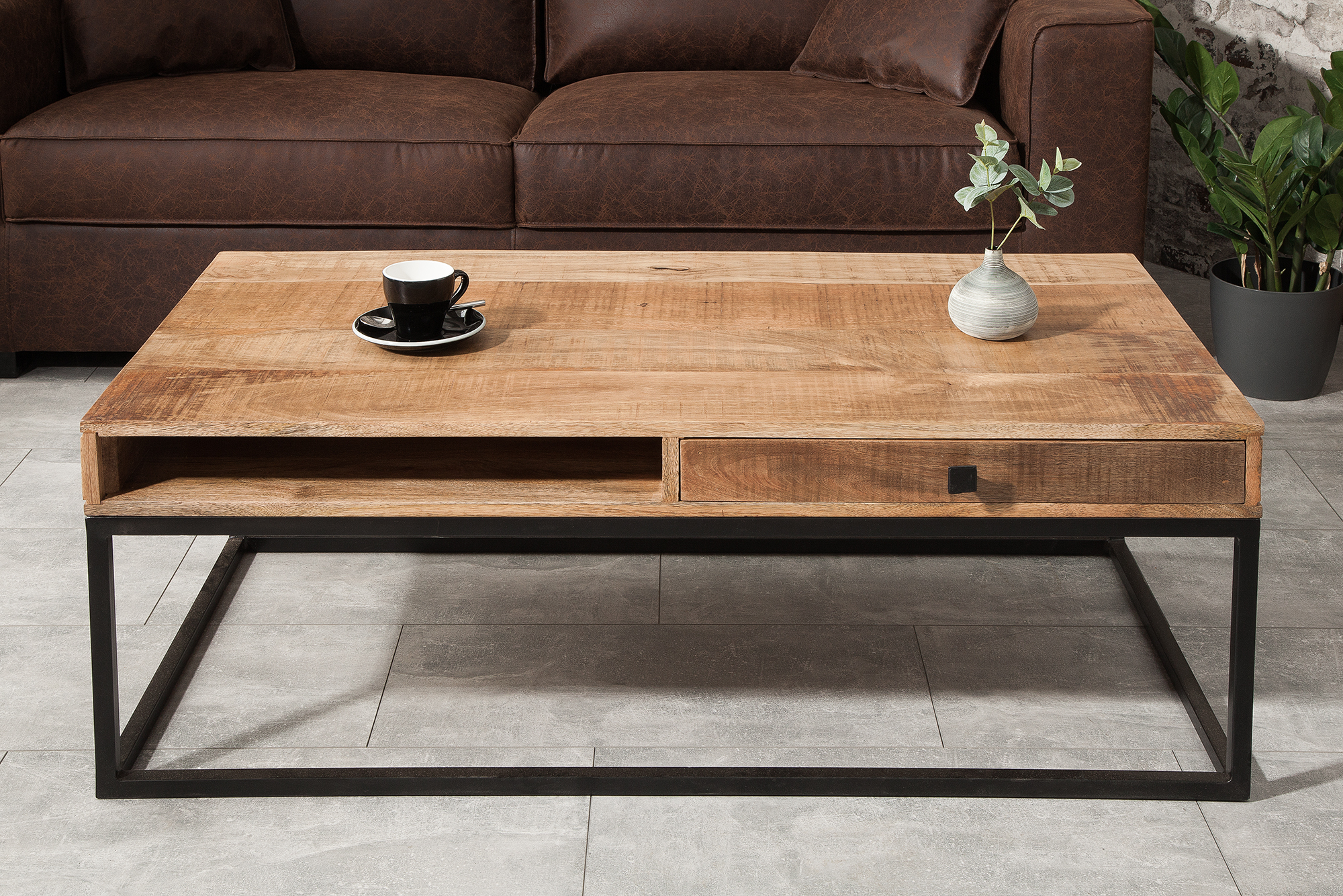 Konferenčný stôl 39293 100x60cm Drevo Mango - PRODUK JE SKLADOM - 2Ks Konferenčný stôl 39293 100x60cm Drevo Mango - PRODUK JE SKLADOM - 2Ks
