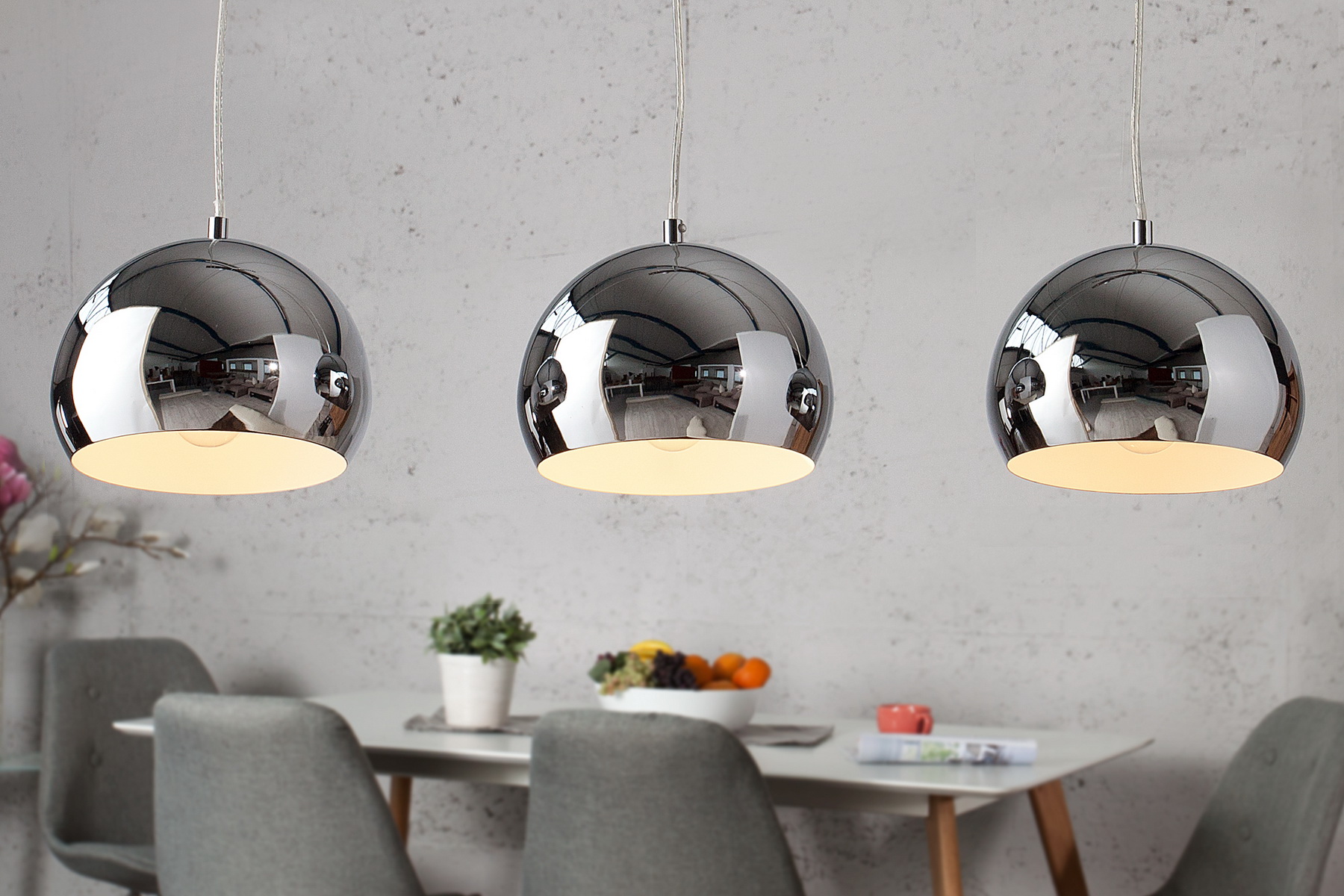 Luster 17760 3 x Chrom globe Luster 17760 3 x Chrom globe
