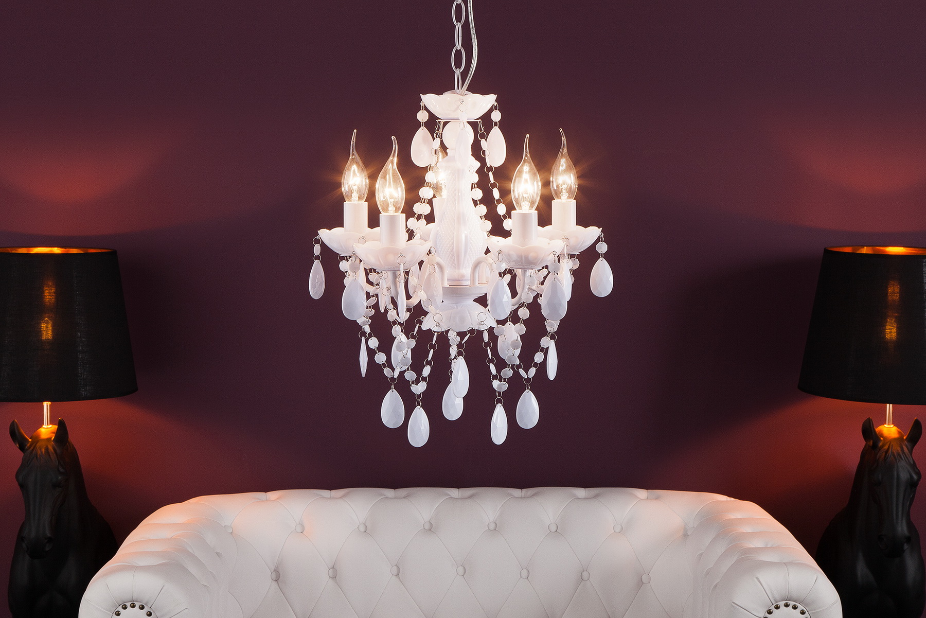Luster 7227 5-Ramien biely Luster 7227 5-Ramien biely