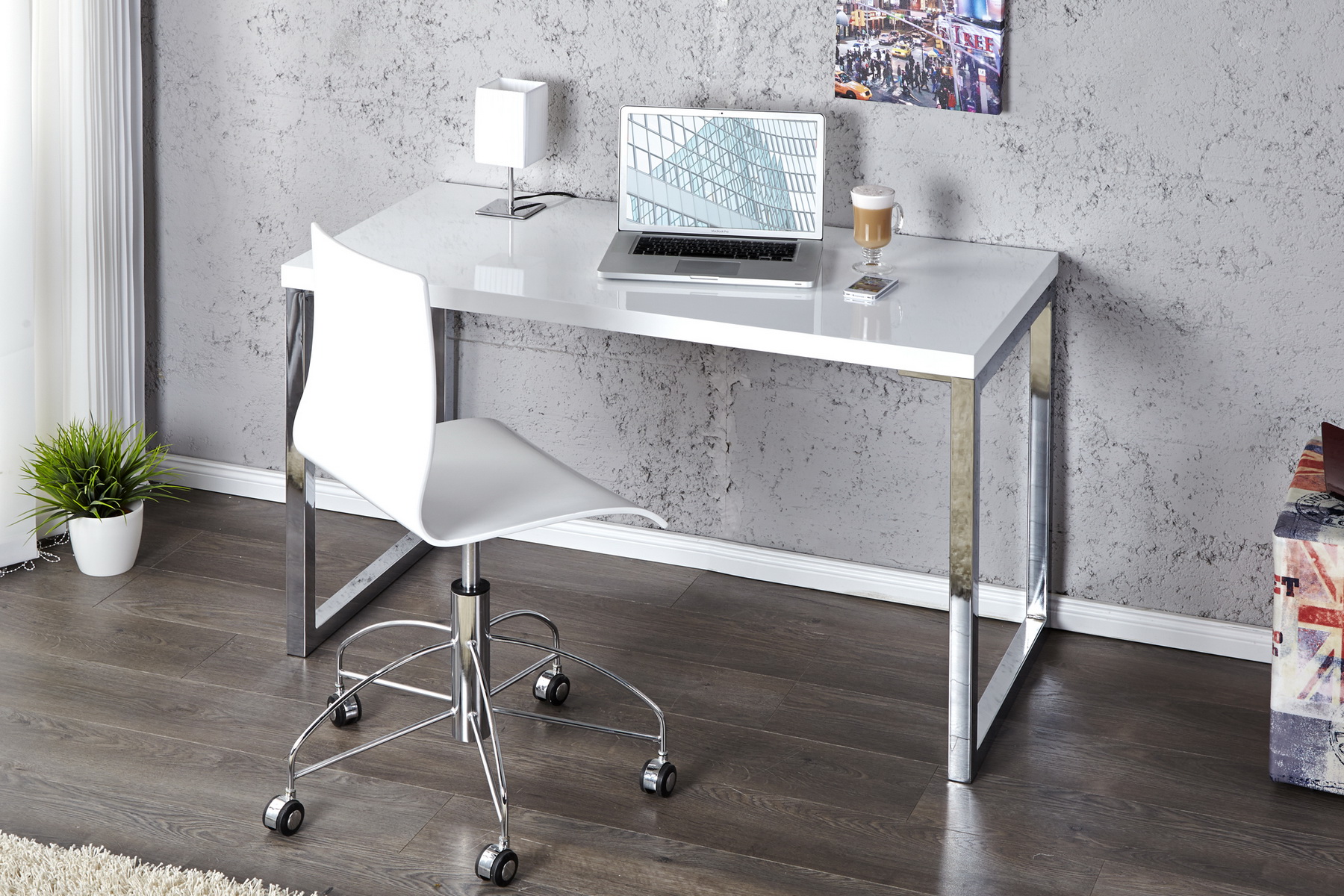 PC - stolík 20999 120x60cm Biely vysoký lesk PC - stolík 20999 120x60cm Biely vysoký lesk
