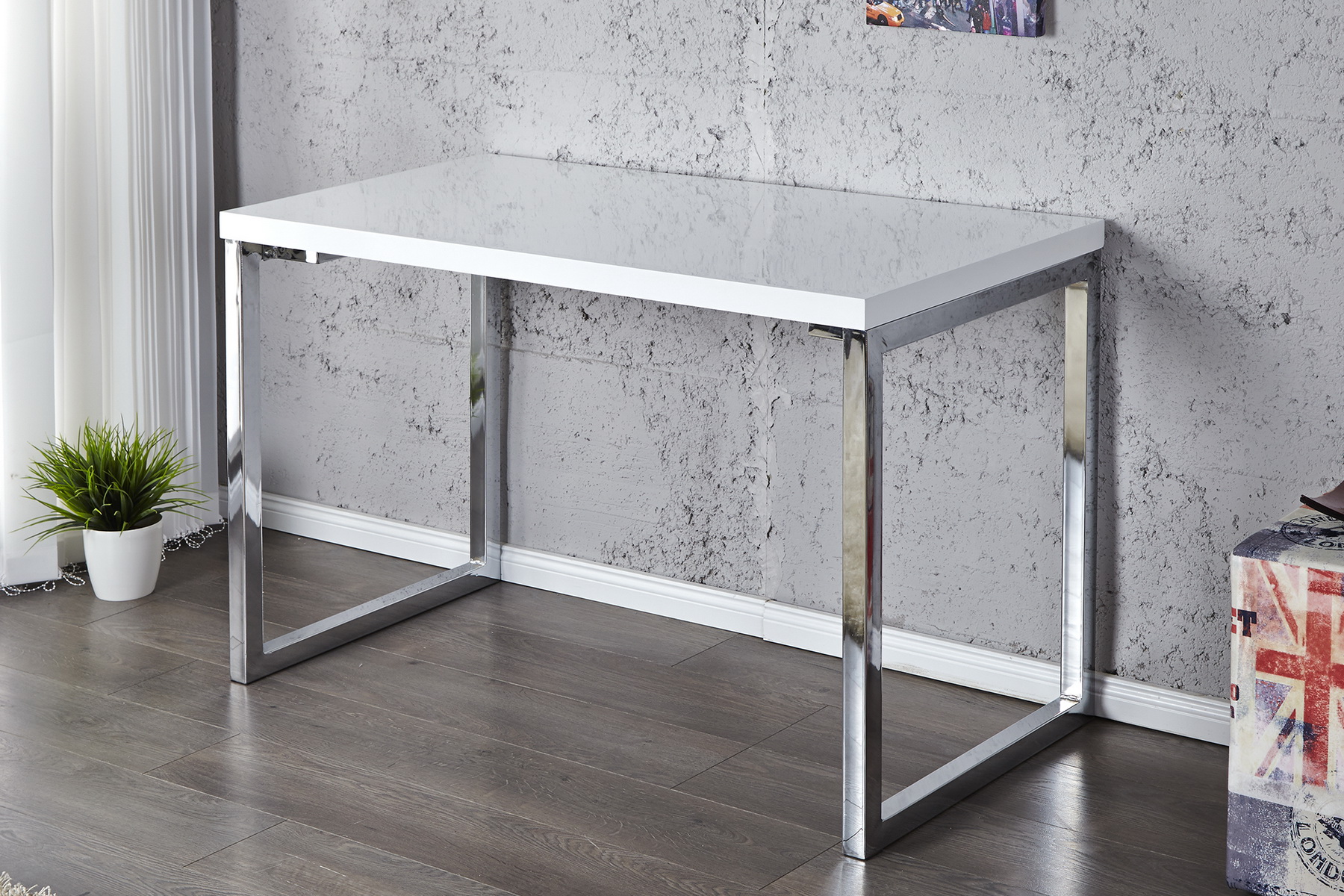 PC - stolík 20999 120x60cm Biely vysoký lesk PC - stolík 20999 120x60cm Biely vysoký lesk