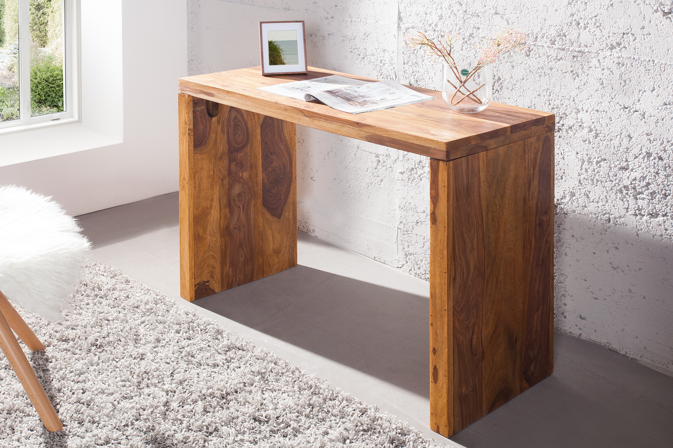 PC - stolík 36330 100x40cm Masív drevo Palisander