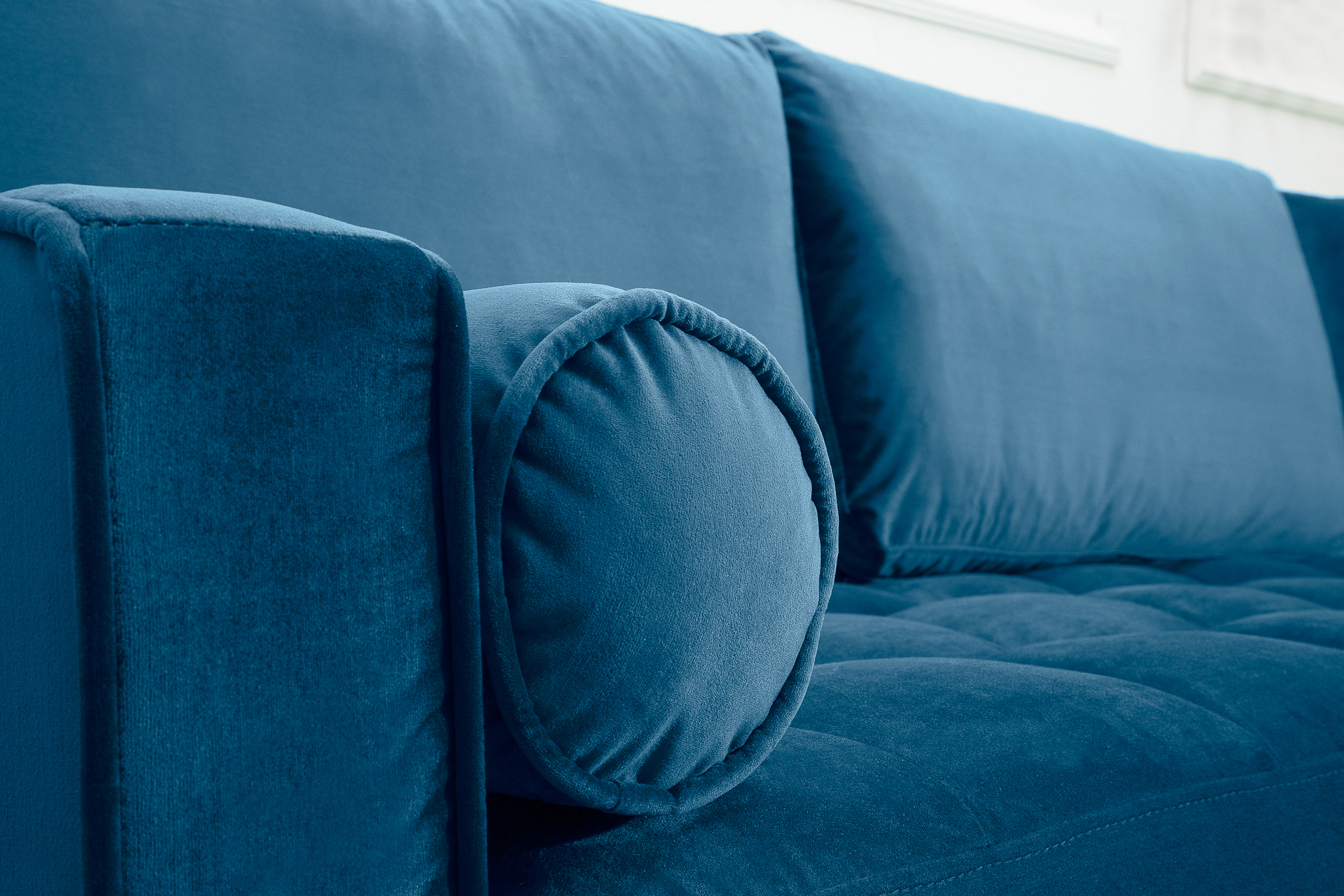 Rohová sedacia súprava 39847 Cozy - Zamat tmavo modrá Rohová sedacia súprava 39847 Cozy - Zamat tmavo modrá
