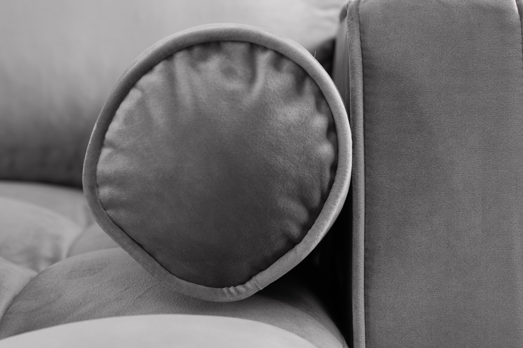Rohová sedacia súprava 40273 Cozy - Zamat Šedá Rohová sedacia súprava 40273 Cozy - Zamat Šedá
