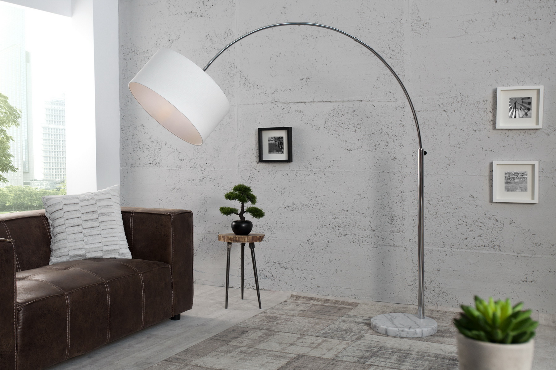 Stojaca lampa 35596 Oblúková Biela Stojaca lampa 35596 Oblúková Biela
