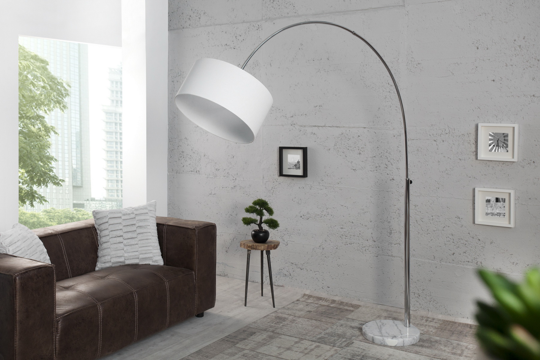 Stojaca lampa 35596 Oblúková Biela Stojaca lampa 35596 Oblúková Biela