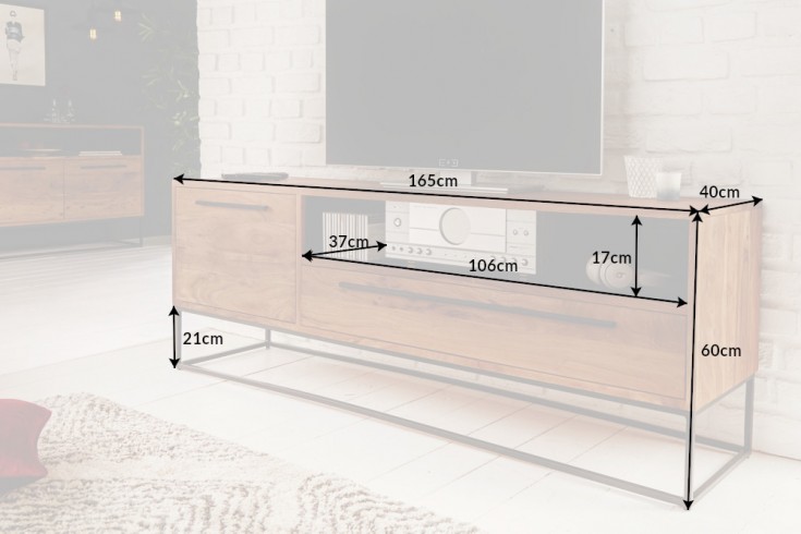 TV-skrinka 40296 165cm Drevo Acacia TV-skrinka 40296 165cm Drevo Acacia