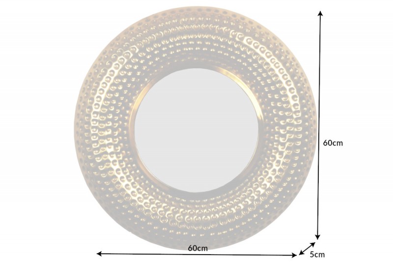 Zrkadlo 40396 Ø60cm Orient gold aluminium Zrkadlo 40396 Ø60cm Orient gold aluminium