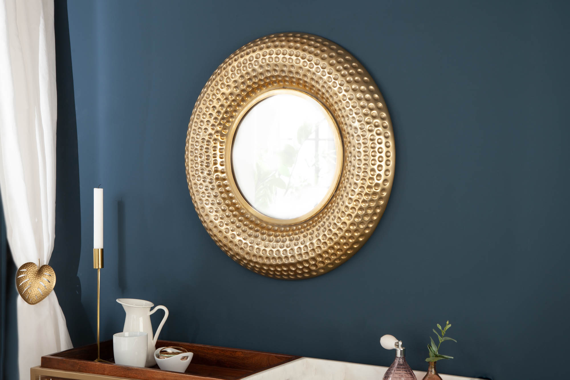 Zrkadlo 40396 Ø60cm Orient gold aluminium Zrkadlo 40396 Ø60cm Orient gold aluminium
