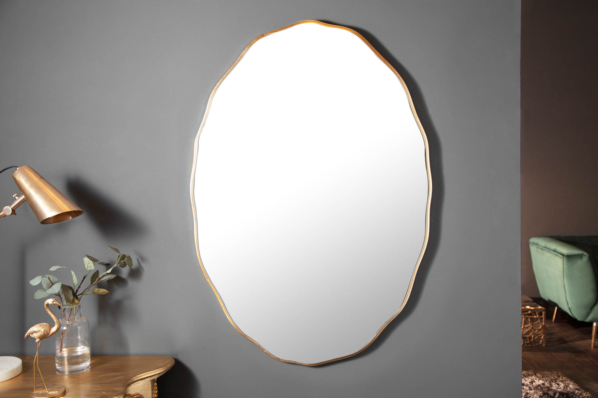 Zrkadlo 40696 100x70cm Elegancia gold Zrkadlo 40696 100x70cm Elegancia gold
