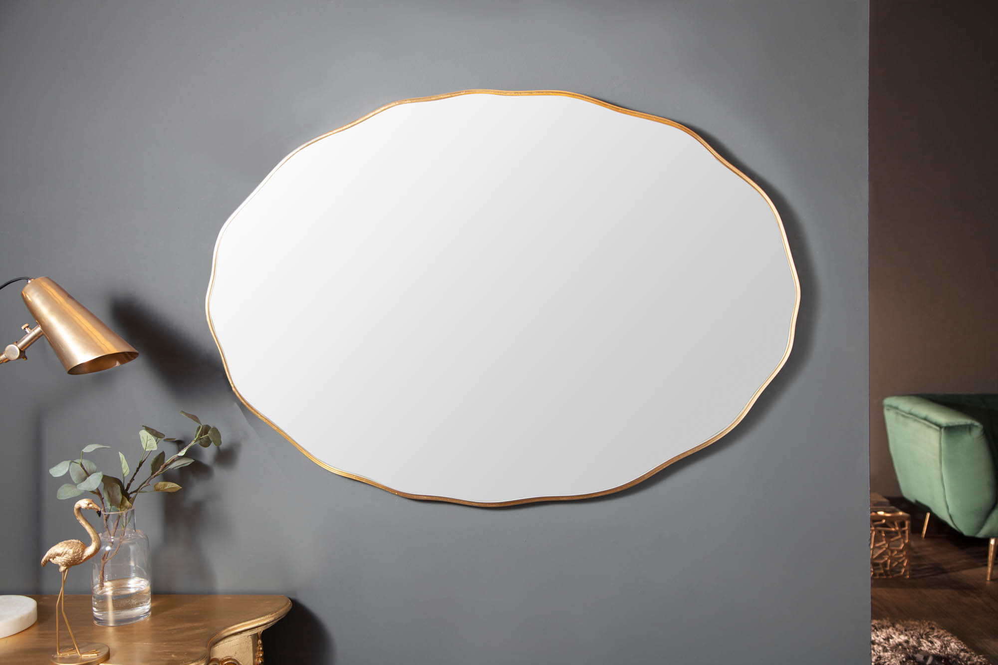 Zrkadlo 40696 100x70cm Elegancia gold Zrkadlo 40696 100x70cm Elegancia gold