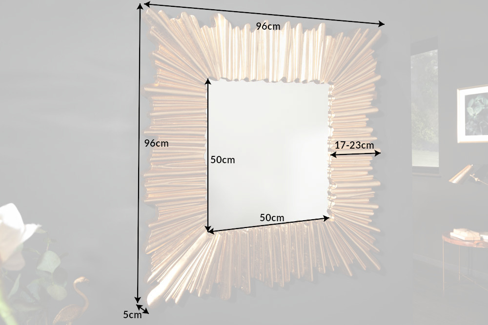 Zrkadlo 40699 95x95cm Venice gold Zrkadlo 40699 95x95cm Venice gold