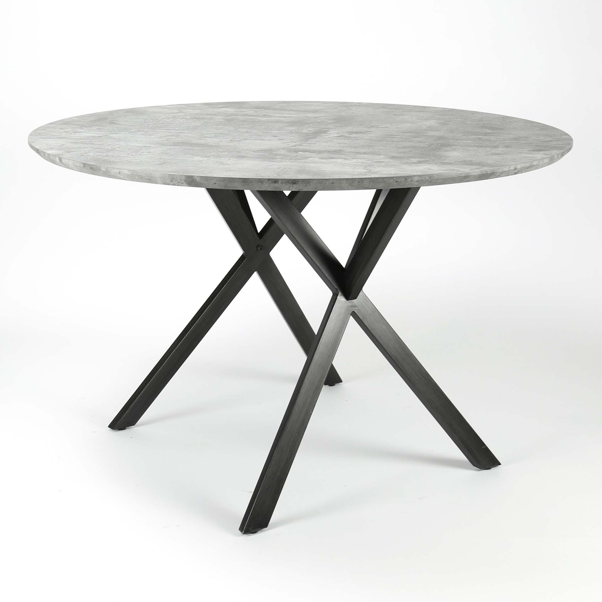 Jedálenský stôl 56-81 Ø120cm Concrete look Jedálenský stôl 56-81 Ø120cm Concrete look