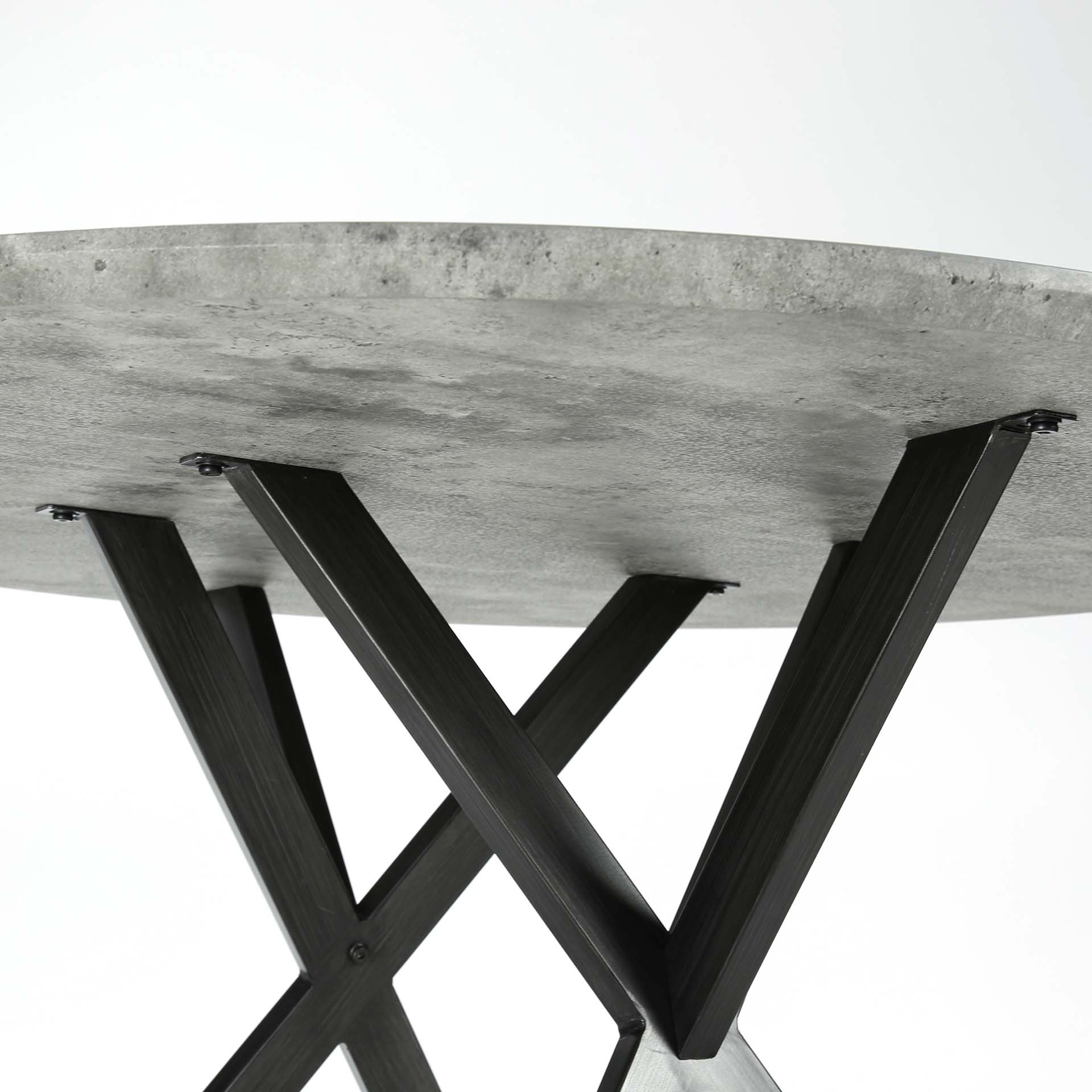 Jedálenský stôl 56-81 Ø120cm Concrete look Jedálenský stôl 56-81 Ø120cm Concrete look