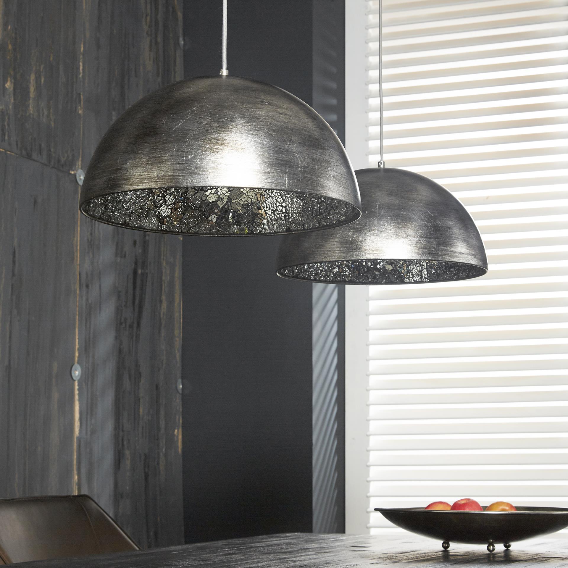 Luster 74-75 2 x Ø40cm Old silvery-mirror inside Luster 74-75 2 x Ø40cm Old silvery-mirror inside