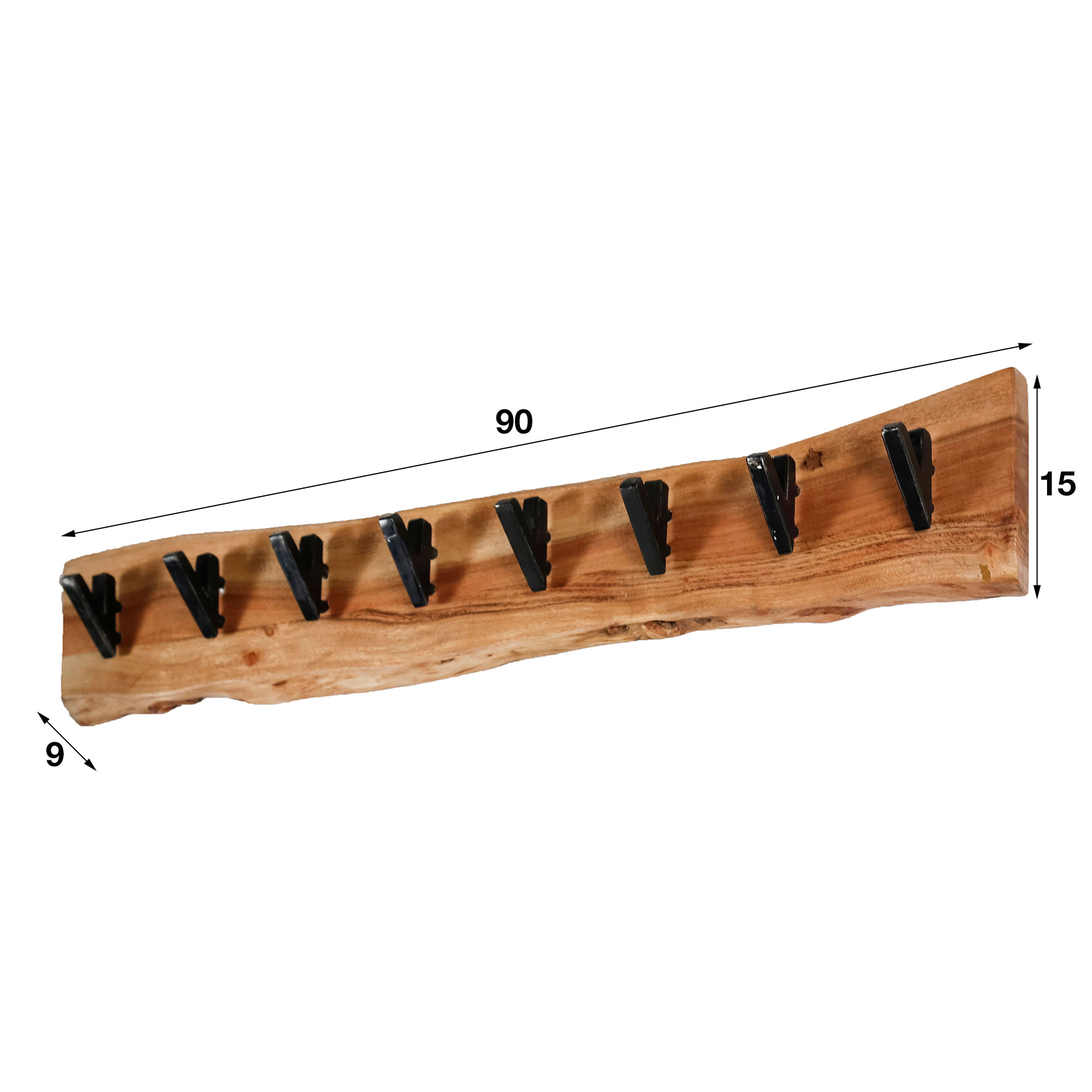 Vešiak 24-81 Edge 8 Hooks Drevo Acacia Vešiak 24-81 Edge 8 Hooks Drevo Acacia